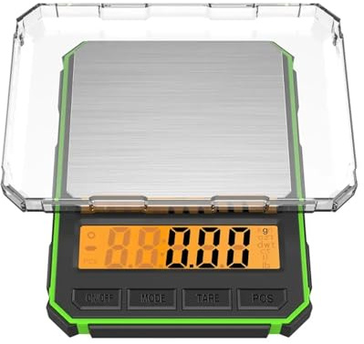 Mini báscula de cocina, báscula eléctrica con pantalla Digital de alta precisión de 500x0,01g for balanza de joyería, pesaje de alimentos en la cocina(A1)