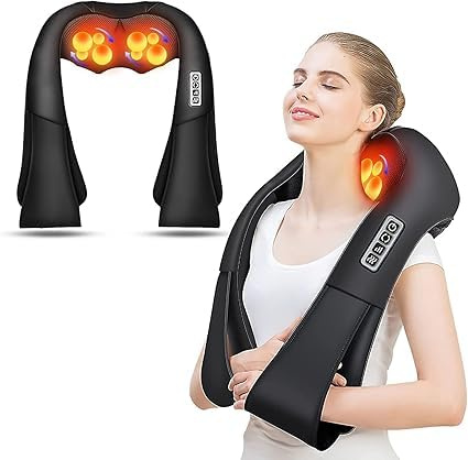 Muttertagsgeschenk,AERLANG Massagegerät Schulter Nackenmassagegerät mit Wärme, Weihnachtsgeschenke, Shiatsu Rückenmassagegerät Massagegerät Nacken,Rücken,Nacken Geschenke für Frauen, Männer