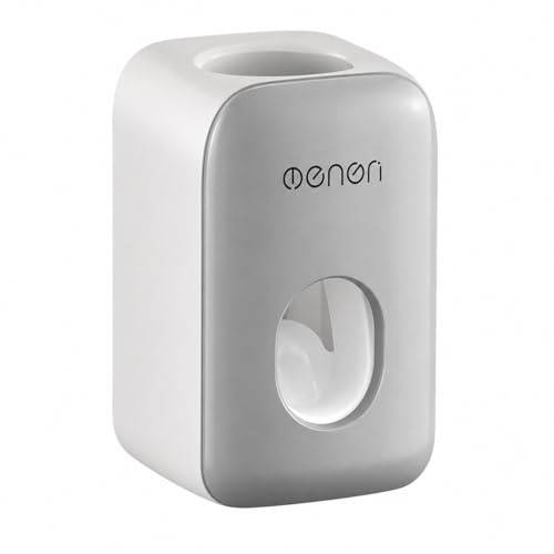 MHTECH Automatischer Zahnpasta-Spender zur Wandmontage – wasserdicht und staubdicht – Grau (7 x 6 x 11 cm)