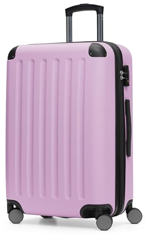 Hauptstadtkoffer Spree – Valigia rigida di medie dimensioni, TSA, 4 ruote, trolley, valigia da viaggio, espandibile, 65 cm, 74 litri, Flieder