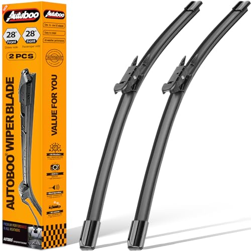 AUTOBOO 28+28 Windshield Wipers Replacement for 2013-2019 Ford Escape 2015-2023 Edge 2012-2018 Focus 13-19 Fusion-Original Factory Quality (Pack of 2)
