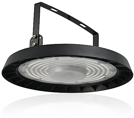 300W UFO LED Industrielampe Hallenstrahler, 6000K Kaltweiß Hallenbeleuchtung Abstrahlwinkel 120°, IP65 Wasserdicht LED High Bay Licht 300W für Hallenbeleuchtung, Fabrik, Hallenstadion, Werkstatt