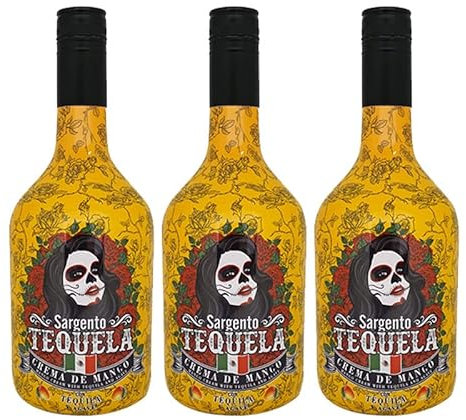 Crema de Mango con Agave Sargento Tequela de 70 cl - Espadafor (Pack de 3 botellas)