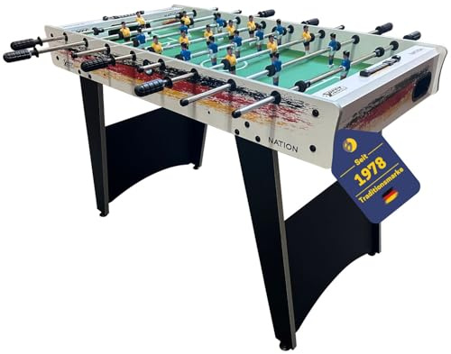 BEST SPORTING Tischkicker Kinder & Erwachsene | Kickertisch Spiele, Tischfussball & Fußball Spielzeug – inklusive 2 Kickerbälle, höhenverstellbare Füße, Antirutsch-Griffe, Nation Design