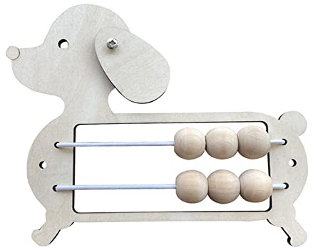 Amagogo Hölzernes Busy Board Material Geschenke Früherziehung Spielzeug | Grundfertigkeiten Lernen Sensory Activity Boards für Kindergarten, Welpe