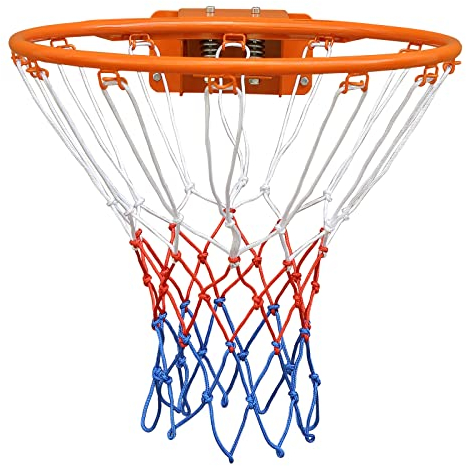 FUNJEPE Basketball Rim, 18 Orange, Alloy Steel, Wall Mount, Indoor/Outdoor