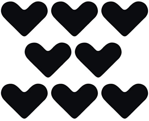Angoily 8pezzi Nastro Adesivo Antiscivolo per Tappeto Adesivi per Tappeti Forma di Cuore per Pavimenti in Legno e Piastrelle Sicuro e Duraturo