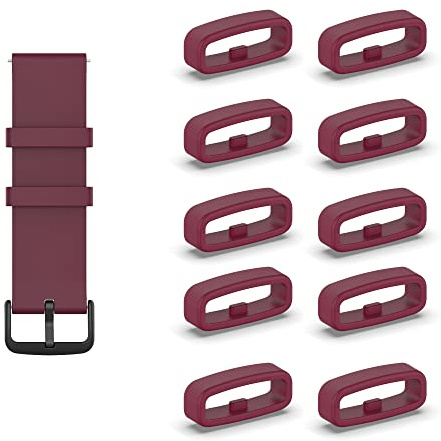 KUTEWEU 10 Stück Silikon Armbänder Schlaufe,Ersatzband Band Loops, Armband Schlaufe,Uhrenarmband Halter Keeper Verschlussring Ersatz Schlaufen für Watch armband