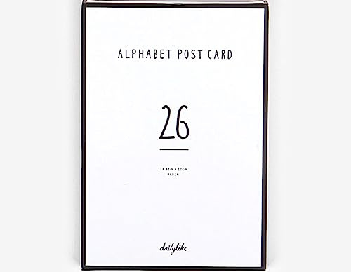 Dailylike Set 26 Tarjetas postales alphabet 10x14,8cm.