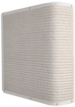 HALAHAI Kratzbrett Kratzpappe Sofaseitenschutzmatte Couch Katzenkratzunterlage Mit Fächern Sisalkratzer Kratzmatte Kratzbrett Katze (Color : White, Size : 50 * 40cm)