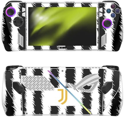 Head Case Designs Offizielle Juventus Football Club Home 2023/24 Match Kit Vinyl Haut Aufkleber Abziehbild Abdeckung kompatibel mit Asus ROG Ally