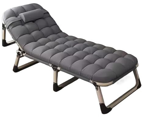 Einzelbetten 75x194 mit Matratze Feldbett Klappbar Leicht Reisebett Erwachsene Klappbett Camping für Outdoor Camp Reisen Garten(194 * 75 * 27cm)
