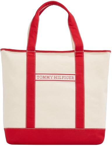 Tommy Hilfiger Damen Tote Bag Tasche Summer Canvas Tragetasche