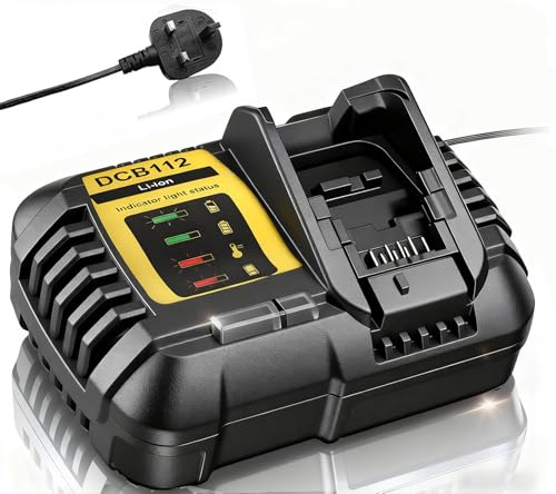 Replacement for dewalt fast charger 12V-18V Battery DCB115 DEWDCB115 DCB115-GB DCB182 DCB184 DCB203 204 205 206 201 127 XR Multi Voltage Li-Ion Battery Charger 10.8V, 14.4V /18V, 230 V,