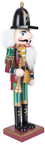 TOPBATHY Holz Nussknacker Figur Weihnachtsdeko Cartoon Puppe Dekor Tischornament Aus Nussbaum Für Feiertage Zuhause