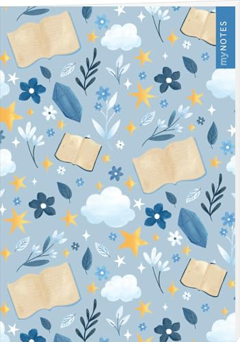 myNOTES Papeterie: Notizheft Fliegende Bücher: Heft liniert A5, für Notizen und gute Ideen unterwegs (myNotes Notizheft)