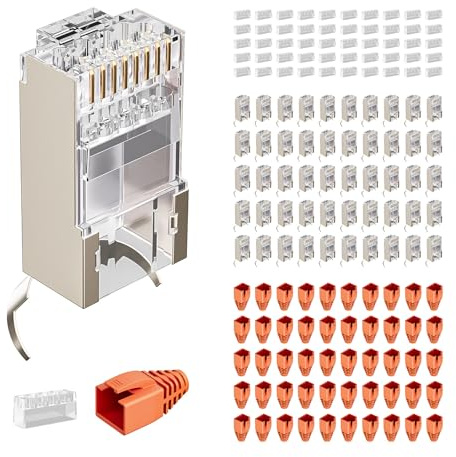 FGB 10Gbps RJ45 Stecker CAT 7 CAT 6A, 50er Set