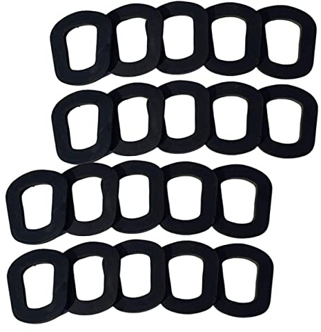 Ciieeo 2 Set Set Di Tenuta Di Tenuta Anelli Di Tenuta Per Bombolette Di Gas Guarnizioni Del Beccuccio Del Gas Sigillante in Plastica Per Serbatoi Di Gas Gomma Da Cancellare 20 Pezzi*2