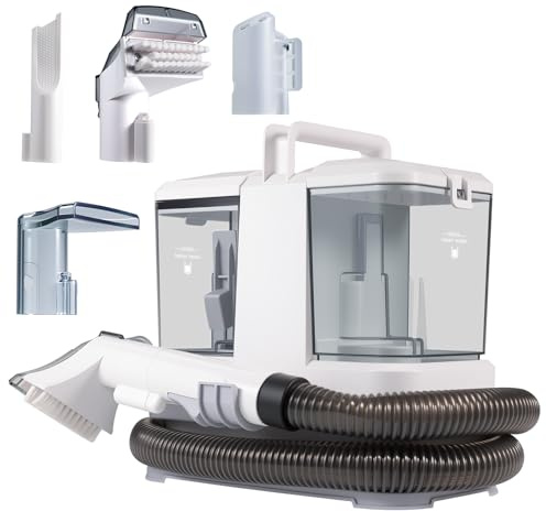 Nettoyeur de Tapis 400W, Shampouineuse Canape, Aspiration 9KPa, Nettoyeur Portable Tapis pour Canapé, Tapis, Rideau (A)