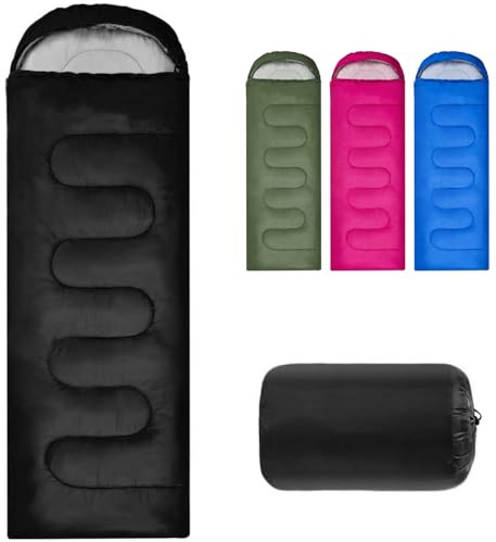 Outdoor Sleeping Bag for Camping, Adult Blanket, Small Packed Size, Ultralight Carry Bag, Soft, Thick and Warm, for Outdoor Camping, Travel, Hiking, for 3-4 Seasons