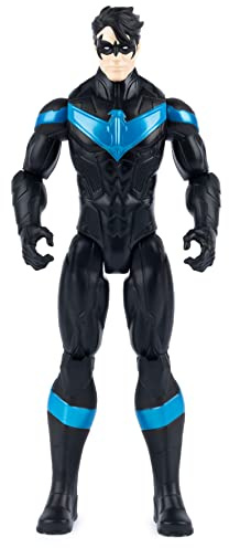 DC Comics | Batman | Personaggio in Scala 30 cm di Nightwing dai Fumetti Comics di Batman con Decorazioni Originali e 11 Punti di articolazione - Giocattoli per Bambini e Bambine dai 3 Anni