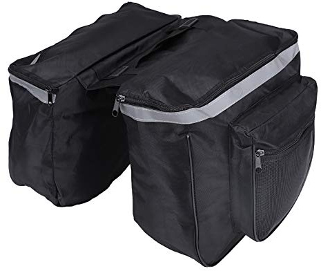 Pequeña Bolsa de Sillín para Bicicleta, Bolsa de Asiento Trasero para Ebike Carrier Trunk, Bolsa de Doble Alforja Impermeable de 25l, Bicicleta de Montaña