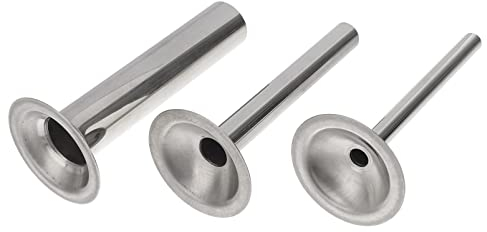 Alipis Kit 3 Tubes De Remplissage De Saucisse En Acier Inoxydable Taille 8 Entonnoir Pour Machine À Saucisse Et Facile À Nettoyer Ustensile Cuisine Pour Viande Hachée Et Charcuterie