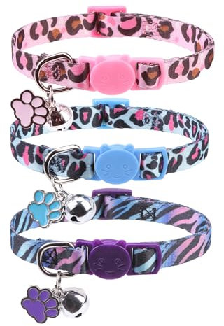 SCENEREAL Breakaway Katzenhalsband mit Glöckchen, Tier