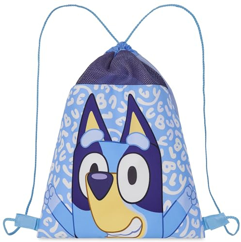 Bluey Mochila de Cuerdas para Natación, Bolsa Deporte Infantil para Deportes, Viajes, Bolsa de PE
