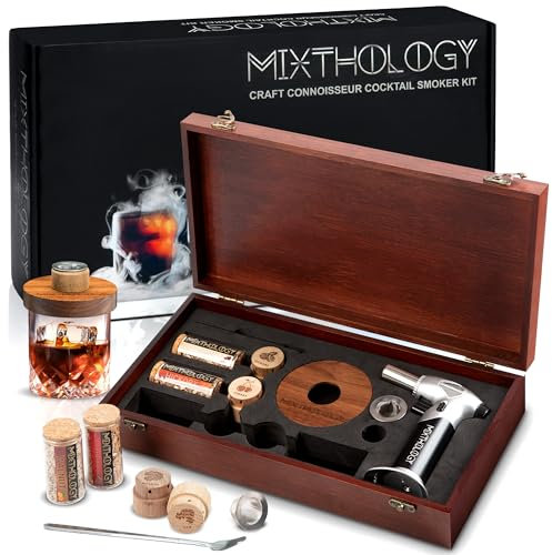 Whiskey & Bourbon Smoker Kit - Old Fashioned & Cocktail Smoker with Torch