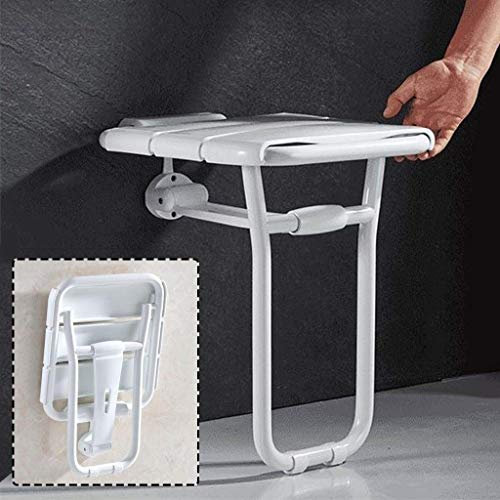 Sedile da doccia pieghevole per anziani e disabili, antiscivolo, altezza 48 cm