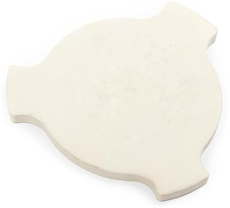 17 Inch Heavy Duty Ceramic Pizza Stone, Heat Deflector Stone, Plate Setter, Heat Diffuser Plate Compatible for Char-Griller 6201, Fits 20 AKORN Kamado Grill, Large Big Green Egg and More