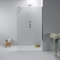 Box Doccia Walk In 120cm - Cabina Doccia in Cristallo Temperato 8mm, Trasparente e Anticalcare con Profilo in Alluminio Cromato ad Installazione Reversibile - Facile da Installare e Pulire