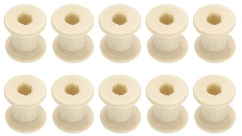 sourcing map 25Pcs Wooden Bobbins, 10mm x 14mm(WxH) Unfinished Wooden Spools Wire Weaving Bobbins Empty Thread Spools for Crafts DIY Art Embroidery Sewing Thread Twine, Wood Color