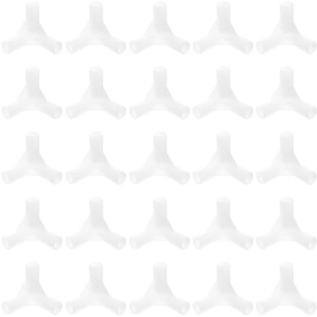 TEHAUX Lot De 25 Connecteurs De Tente À Trois Voies En Plastique Accessoires De Camping Pour Réparation De Tentes Et Canopées Connecteurs De Cadre Faciles À Installer Pour Activités De Plein Air