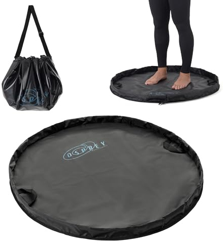 Osprey Matelas à Langer imperméable pour Combinaison de plongée, Portable, Pliable et résistant à l'eau, Sac de Voyage, Noir, Taille Unique