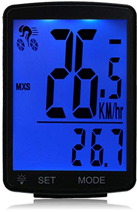LIXADA Ordinateur de Vélo à Écran LCD Multifonction Vélo sans Fil Tableau des Codes de Vélo Compteur de Vitesse Étanche à La Pluie Compteur Kilométrique Cyclisme 2,8 Pouces Étanche