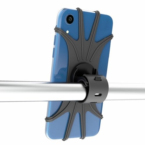 Byking Bike Phone Holder, 4.5 to 6.7 Mobile Phone holder for Bike/Scooter/Pram/Golf Trolley, Pram Phone Holder For Smartphones. Universal 360° Mount for Bicycle.