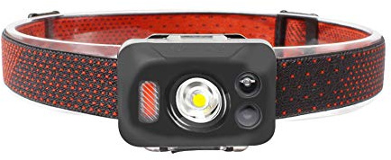 AF-WAN Lampe frontale à LED COB rechargeable par USB, super lumineuse 700 lumens, contrôle du détecteur de mouvement, lampe torche étanche IPX8 avec 4 modes d'éclairage et indicateur de batterie