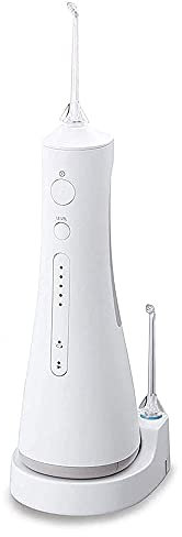 NCRD Irrigatore odontoiatrico a Filo flosser Professionale Irrigatore odontoiatrico Dentale - Portatile e Ricaricabile IPX7 Impermeabile 5 modalità flossing dell'Acqua con Serbatoio dell'Acqua Pulita