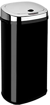 42L Rectangle Sensor Bin in Black from Dihl - Perfect for Kitchen, Office, Bathroom, etc