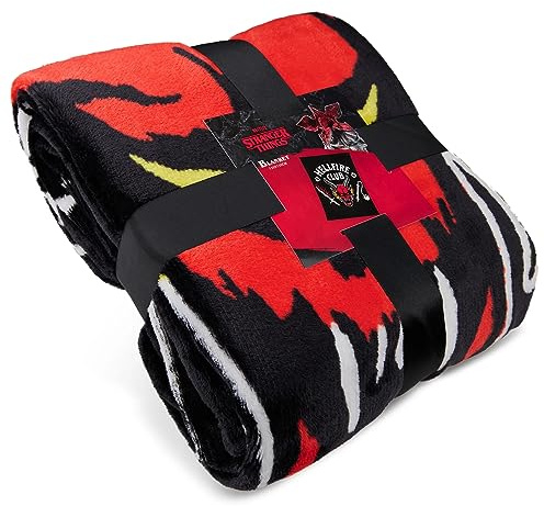 Stranger Things Decke Fleece Warme Decke Sofa und Bett 150x130 cm (Rot), 5029