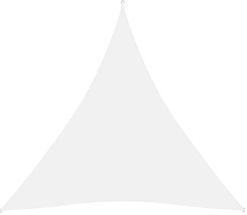 Higsose 4,5x4,5x4,5m Sonnensegel Wasserdicht Markisenstoff Sonnensegel Mit öSen Sonnensegel Oxford Gewebe Dreieckig Sonnenschutz Terrasse Segeltuch Seilspannmarkise Schattennetz Sun Sail Weiß