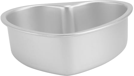 BESTonZON Heart Shaped Cake Pan 20CM/8 inch Aluminium Tin Removable Bottom Food-Grade Anodized Alloy Non-Stick Baking Mold for Mini Cakes Birthday Party