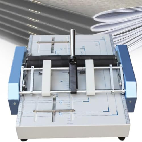 FENGSSLL Grapadora de Trabajo, Grapadora eléctrica para Libros de Papel, Carpeta Grapadora de folletos A3, máquina automática de encuadernación con Grapas Planas