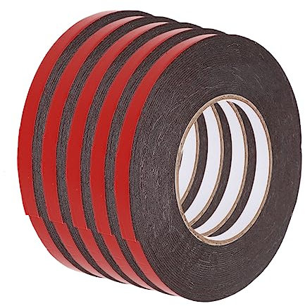 GLEAVI Nastro Adesivo Biadesivo Pe Ultra Forte Per Montaggio Decorativo Auto Striscia Per Rivestimento Carrozzeria Rosso