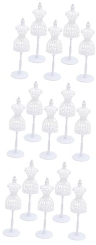 TOYANDONA 15 STK Spielzeug Puppen Schneiderpuppe Spielzeug Mannequin Puppe Schaufensterpuppe Nähen Puppenhaus Zubehör Selber Machen Puppenschaufensterpuppe Miniatur Kind Spielzeugzimmer Weiß