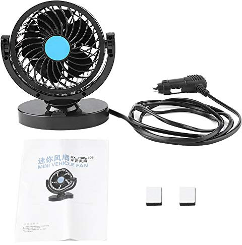 12-V-Mini-Auto-Ventilator, Tragbarer Auto-Kühlventilator, Leiser Kühler, Auto-Ventilator, Auto-Ventilator, Luftzirkulation, Auto-Heiz- und Kühlgerät