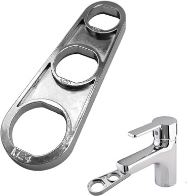 Clé à Barboteuse pour Robinet et Aérateur, Outil Polyvalent pour l'Ajustement du Débit d'Eau, Buse Mélangeuse et Clé de Montage