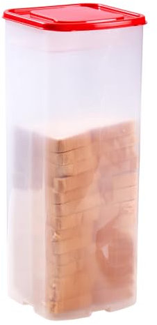 YILANJIN bread Loaf Storage Dispenser with Airtight Lid, Toast Bread Keeper, Plastic Box, Container, Storage